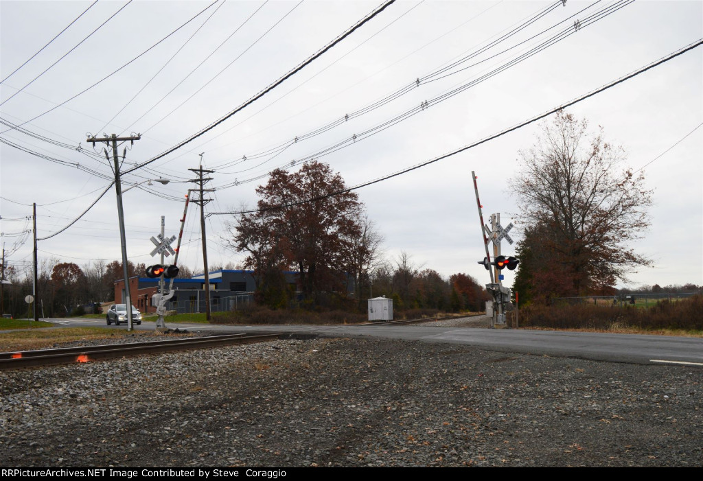 Flashers Lit & Crossing Gates begin To Lower #1 